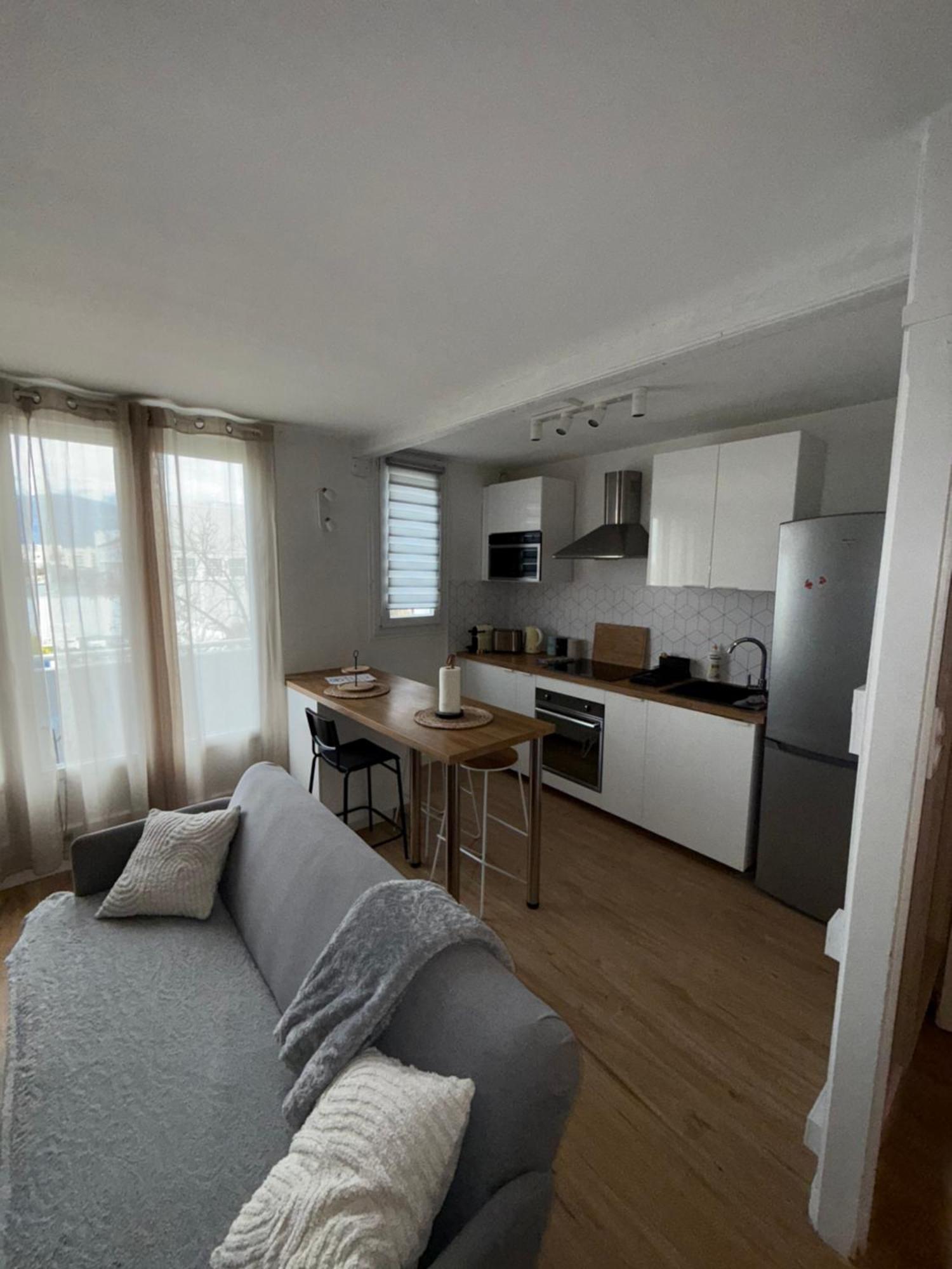 Апартаменты Superbe Duplex Avec Parking Gratuit Гренобль Экстерьер фото